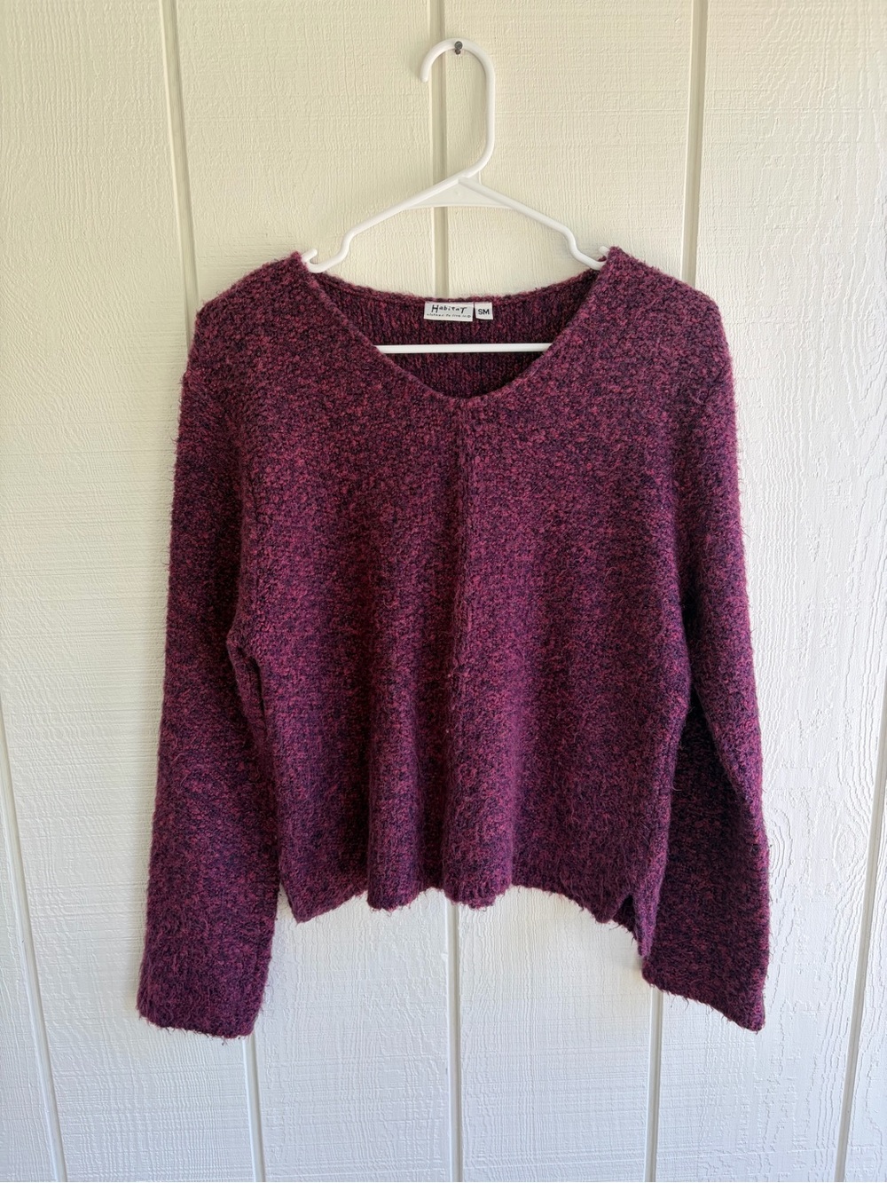 Habitat Plum V-Neck Sweater